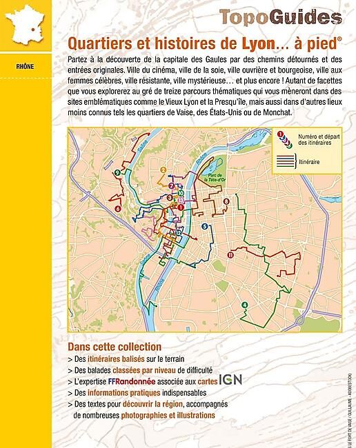 FFRP - P694 QUARTIERS ET HISTOIRES DE LYON A PIED FFRP