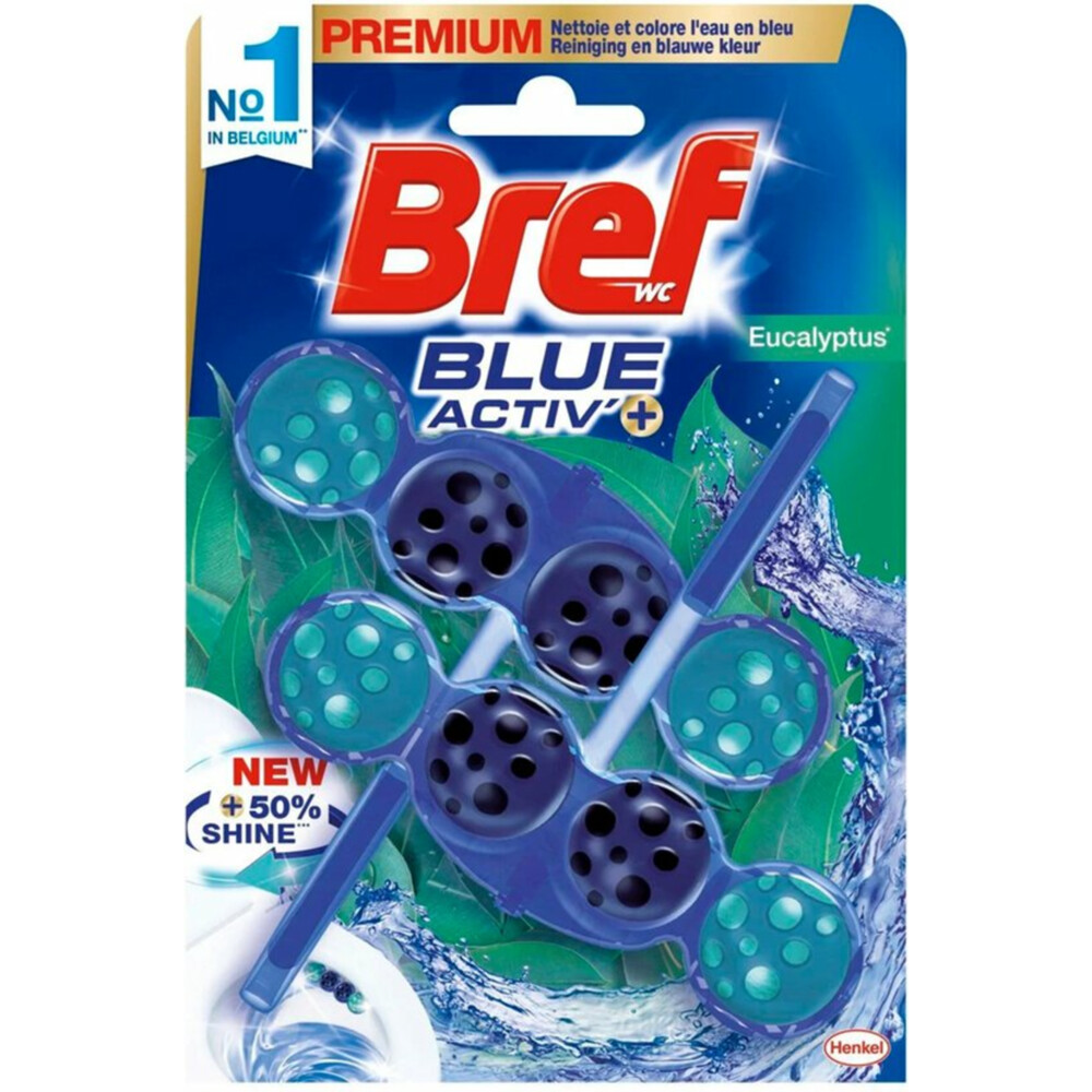 Bref Toiletblok Blue Activ Eucalyptus2 stuks