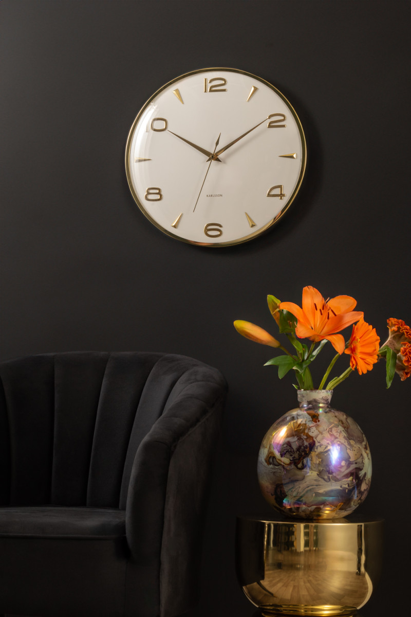 Wall Clock Sienna Glow KA6017BK Black