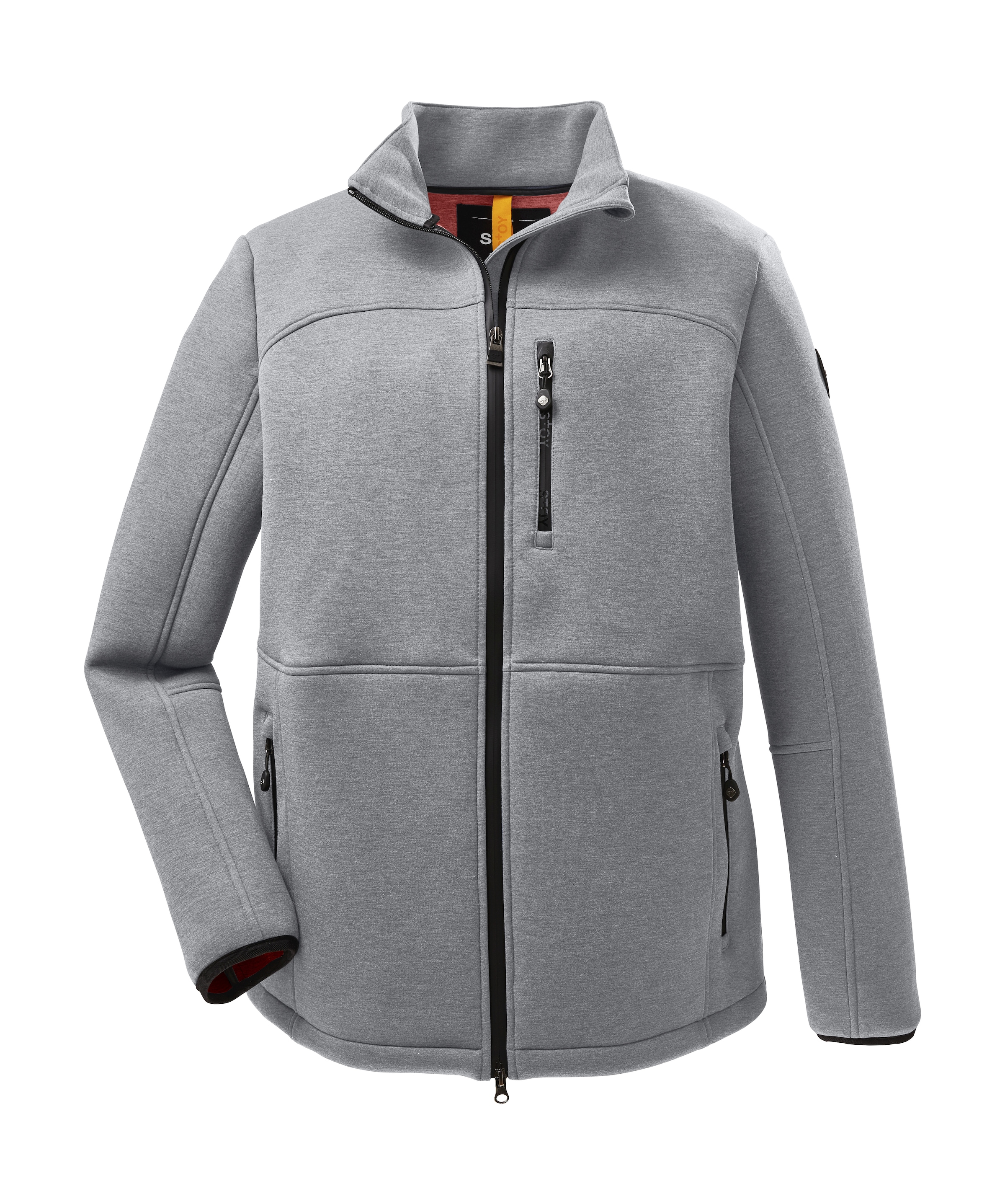 STOY Funktionsjacke »STS 9 MN JCKT« Scubastoff-Jacke mit wasserdichtem 2-Wege-Reissverschluss und Komfort