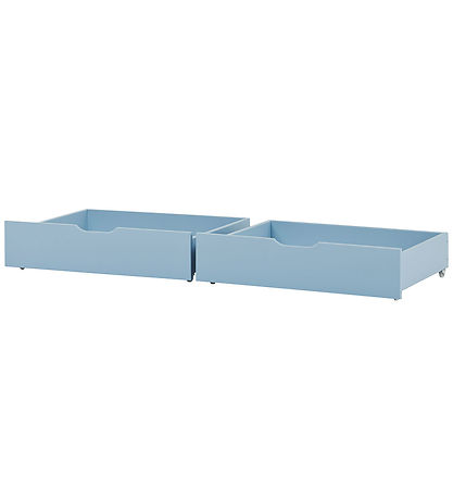 Hoppekids Schubladen m. Räder - 2 st. - 70x160 cm - Dream Blue