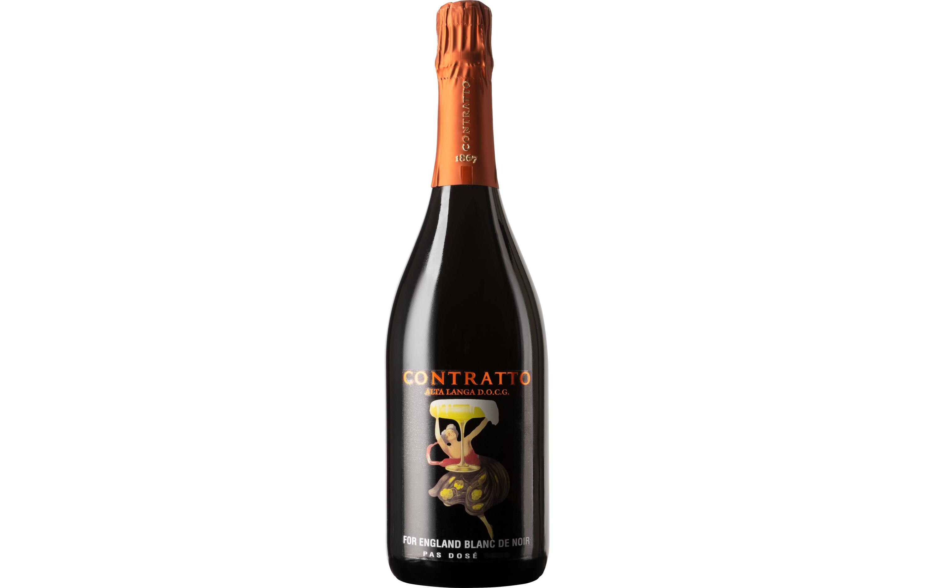Spumante Alta Langa DOCG Blanc de Noir For England 0.75 lFeinfruchtiger Schaumwein aus Italien