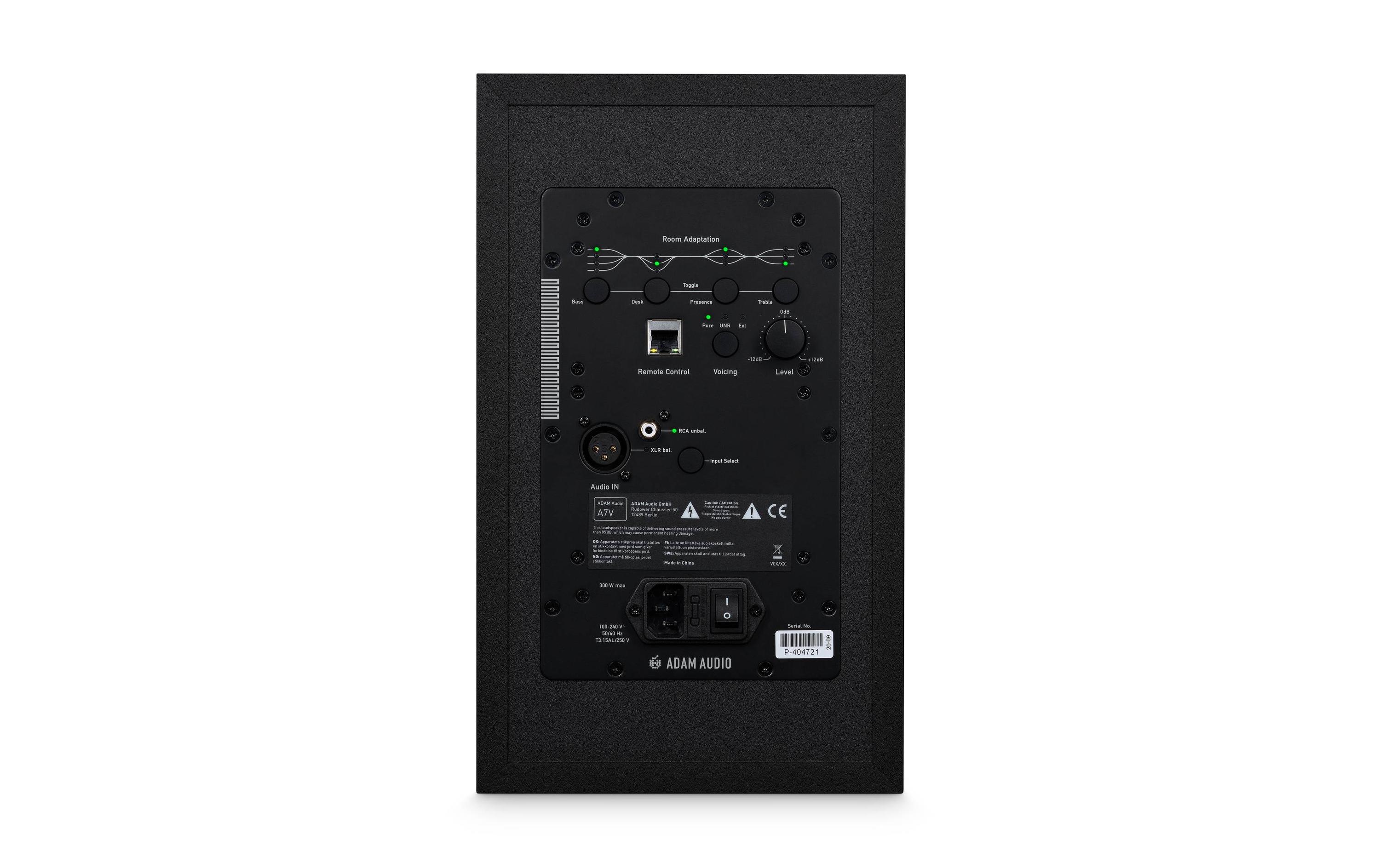 Studiomonitor A7 V Schwarz<br>Aktiver 2-Wege Lautsprecher mit DSP