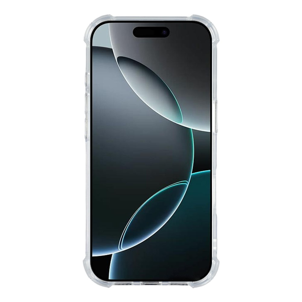 iPhone 17 Pro Max Hybrid Hülle TPU Bumper mit Acryl Rückseite   Air Cushion Fallschutz - Transparent