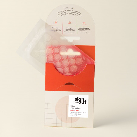 Skin & Out CLEAR OUT Patchs stop-boutons x 23