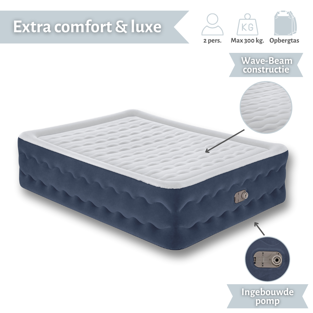 Bestway Truleisure 203 x 152 cm Luchtbedset - 5-delig