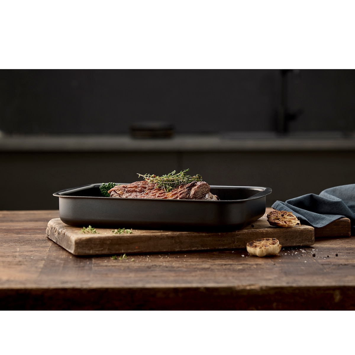 Funktion Ceramica Roasting dish 25 x 35 x 6 cm Black