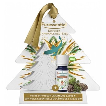 Coffret huile essentielle & diffuseur sapin - Cèdre d'atlas bio - 5 ml