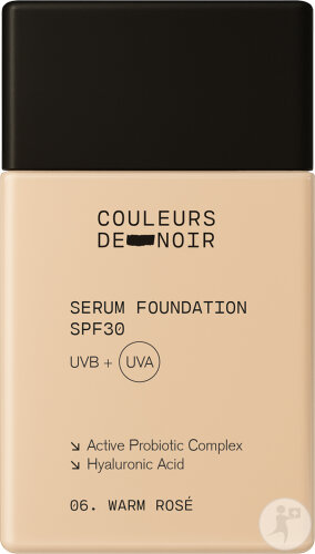 Couleurs De Noir Fond De Teint Sérum SPF30 06 Warm Rosé 30ml