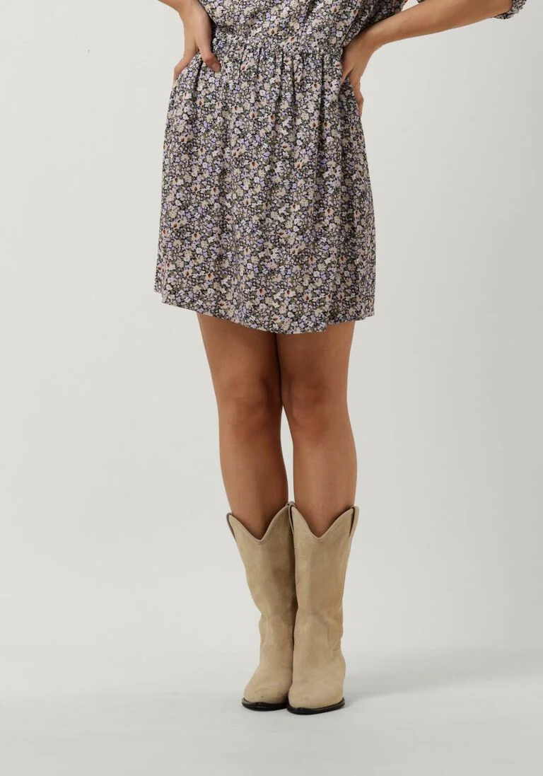 ANOTHER LABEL multi another label minirok fleurine flower skirt