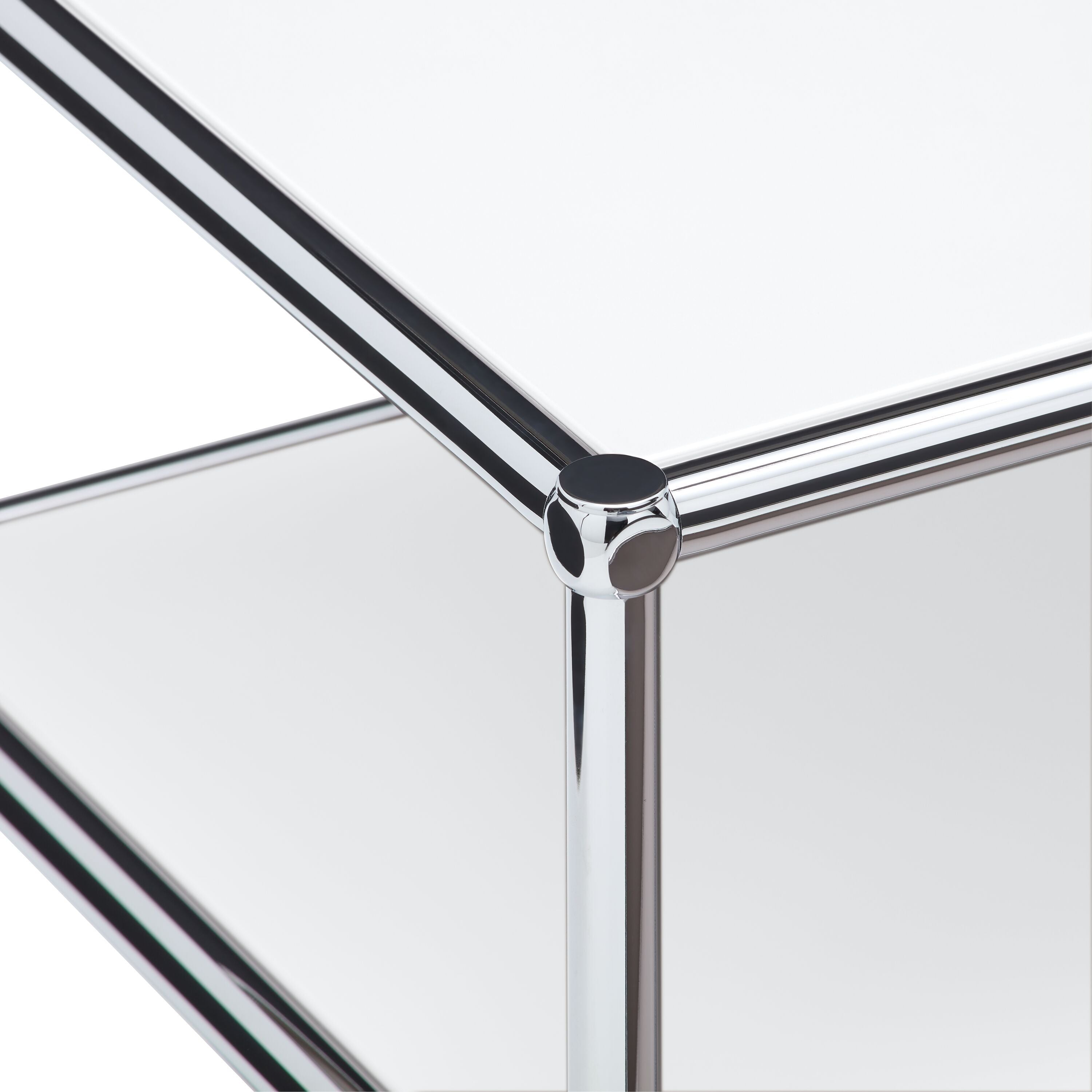 FLEXCUBE Salontisch - Weiss / B: 77.5 cm x T: 77.5 cm x H: 43.5 cm