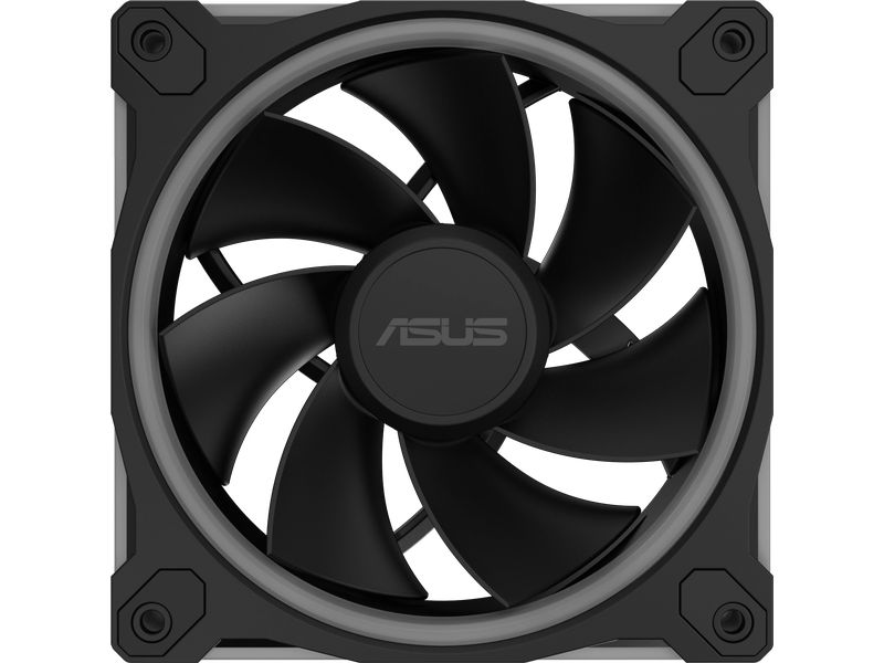 ASUS PC-Lüfter Prime MR120 Fan ARGB Reverse 3 in 1 Schwarz Dreierpack rückseitig beleuchteter Reverse-Lüfter mit ARGB und PWM
