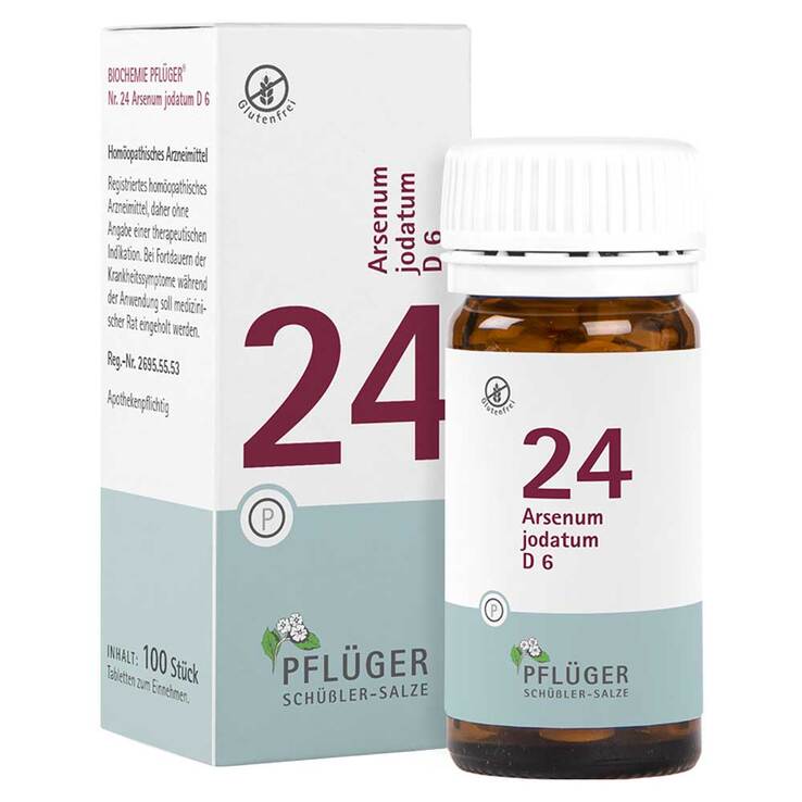 Biochemie Pflüger 24 Arsenum jodatum D 6 Tabletten, 100 St