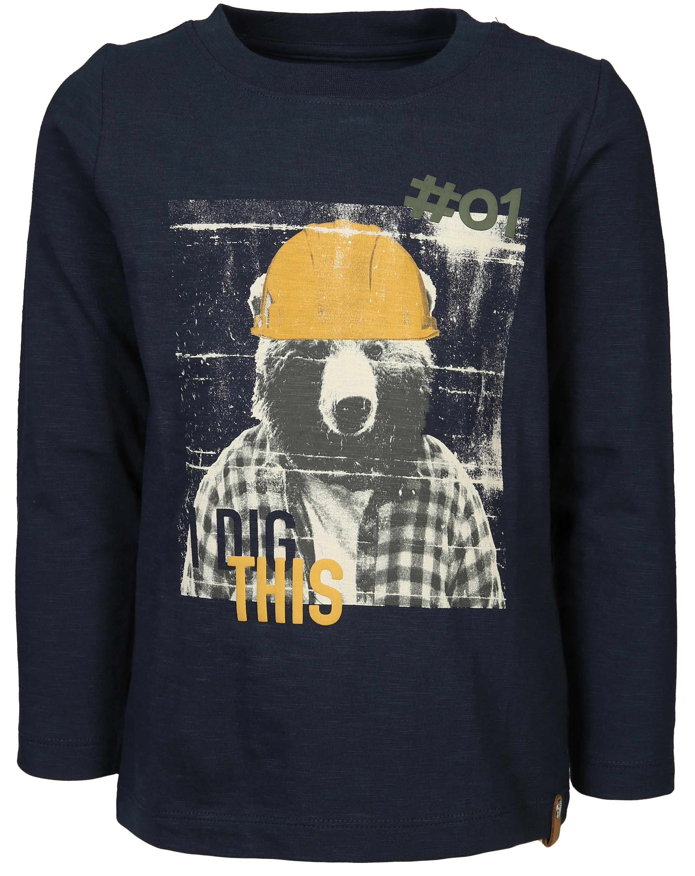 Langarmshirt COOLER BÄR in dark navy