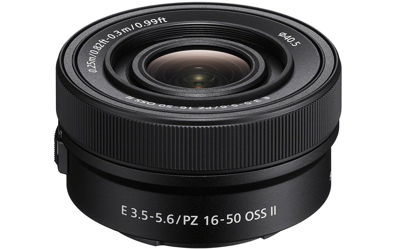 Zoomobjektiv E PZ 16-50mm F/3.5–5.6 OSS Sony E-Mount<br>Kompaktes, leichtes, einfahrbares 16-50mm APS-C-Objektiv mit leistungsstarkem Powerzoom