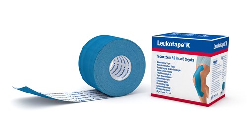 LEUKOTAPE K Kinesiologisches Tape<br>1 Stück, 5mx5cm, blau