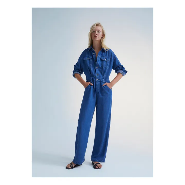 the new society Combinaison Jean Woodland - Collection Femme | Bleu