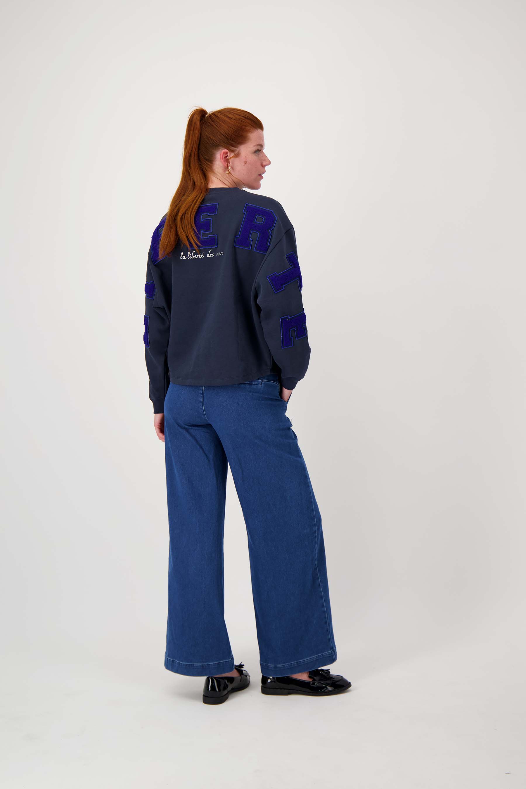 broek van jogger denim stof