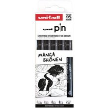 Feutre technique PIN 'Manga Shonen' PF, set de 5