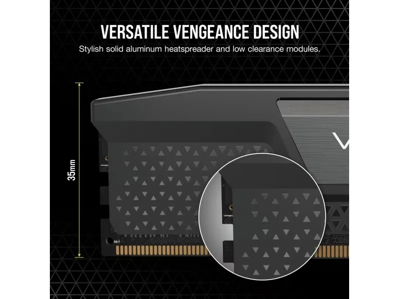 CORSAIR Vengeance - DDR5 - sæt - 32 GB: 2 x 16 GB - DIMM 288-PIN - 6800 MHz / PC5-54400 - CL40 - 1.4 V - sort