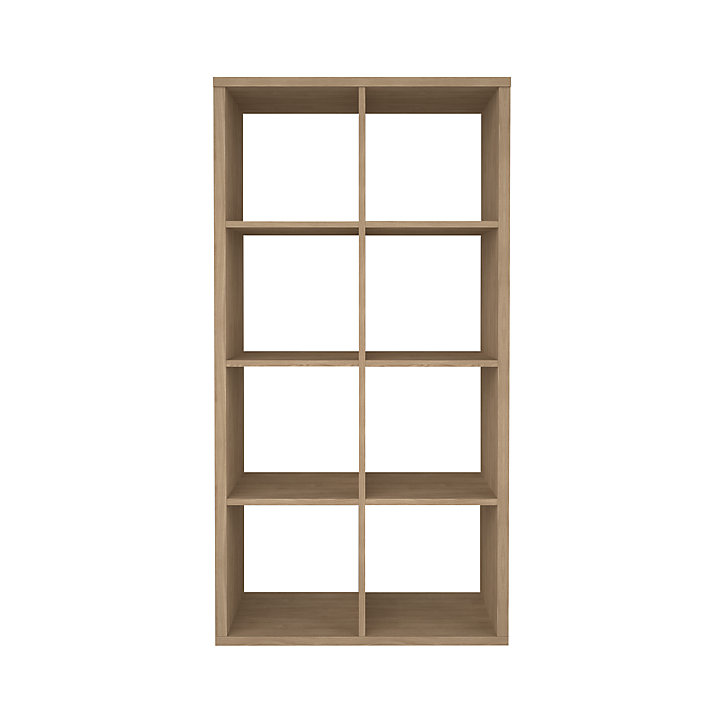 Étagère modulable 8 cubes GoodHome Mixxit effet chêne