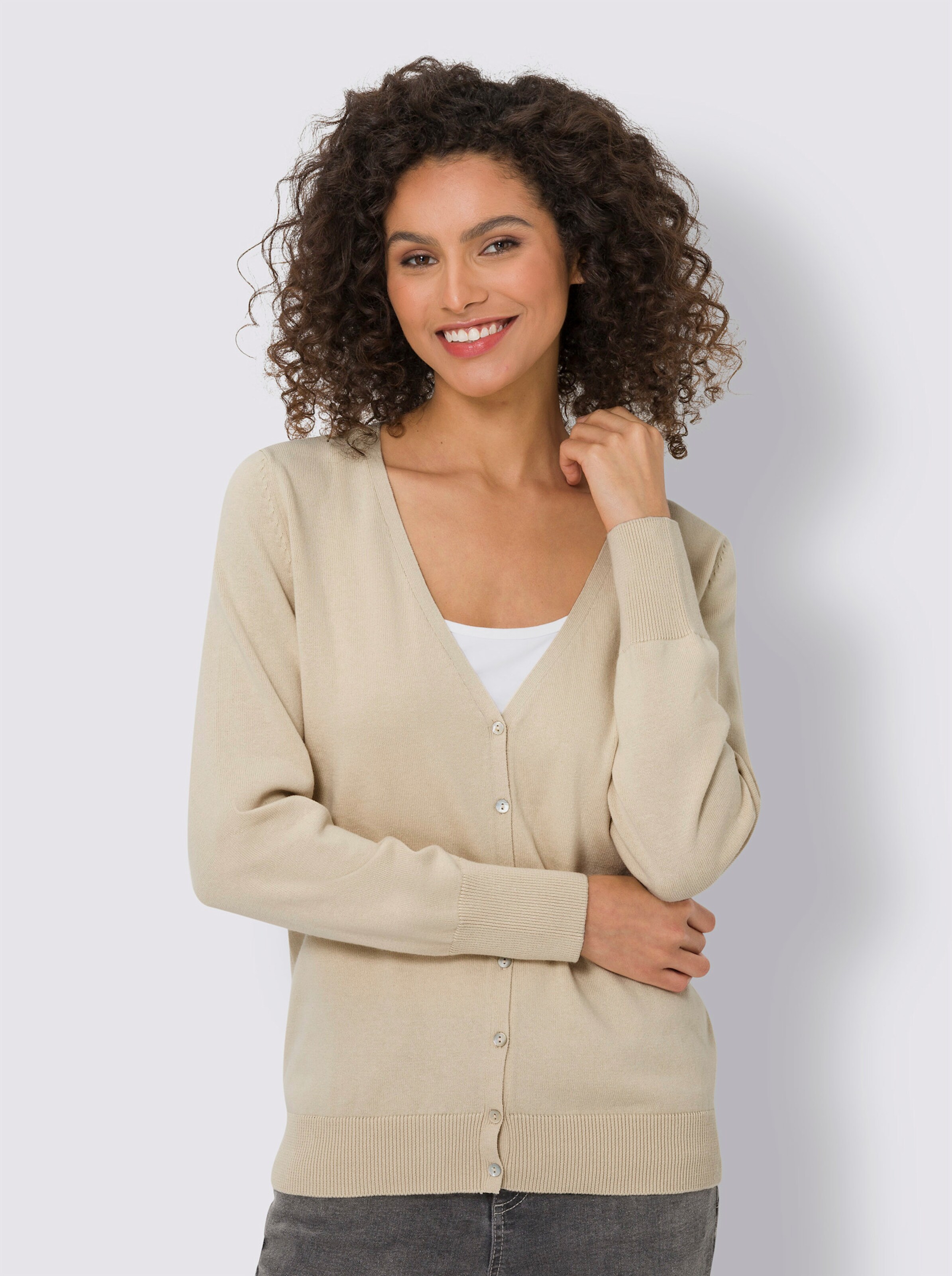 Feinstrickjacke