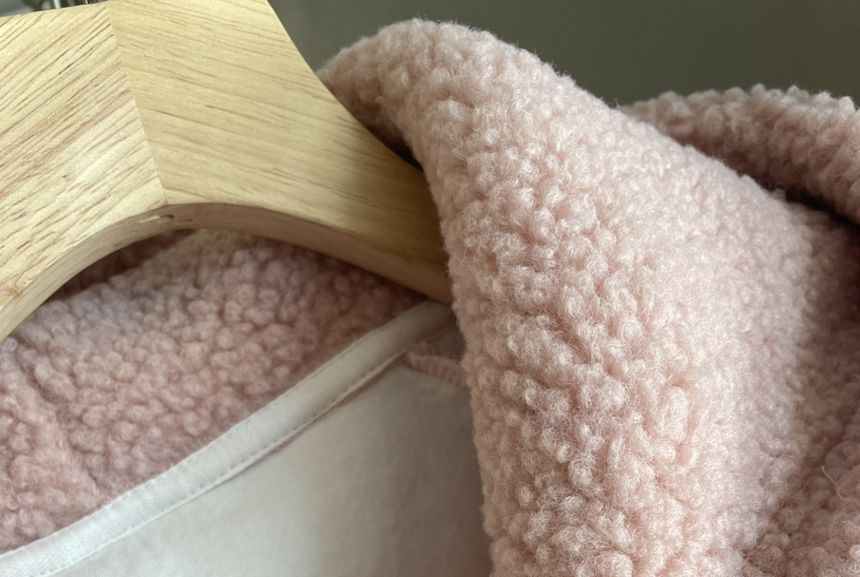 Cafamo - Hoodie met halve rits en imitatiebont