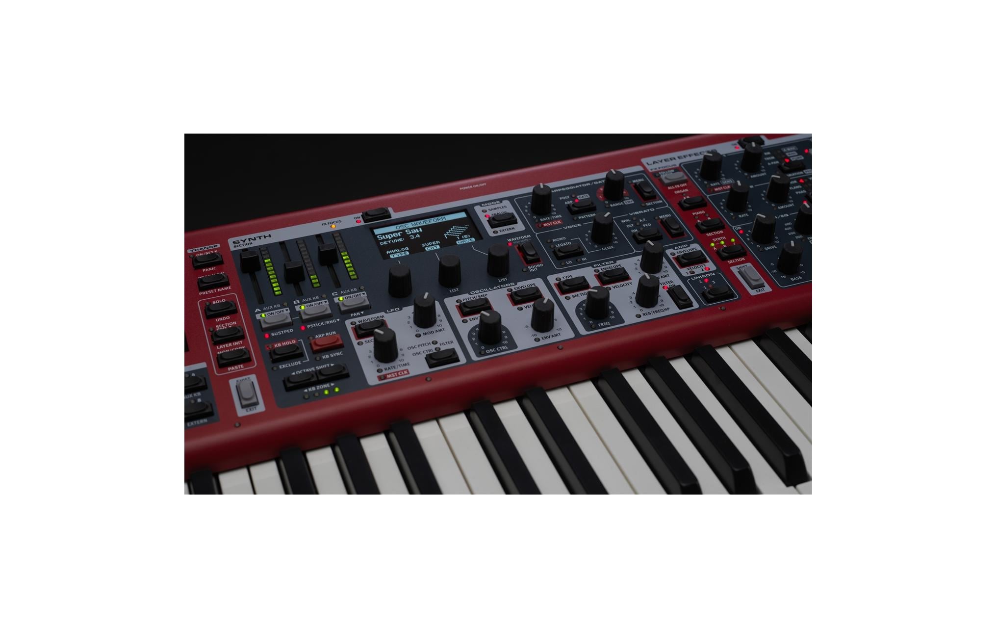 E-Piano Nord Stage 4 Compact – 73 Tasten<br>Piano mit intuitivem, neuen Bedienfelddesign und erstklassiger Tastatur