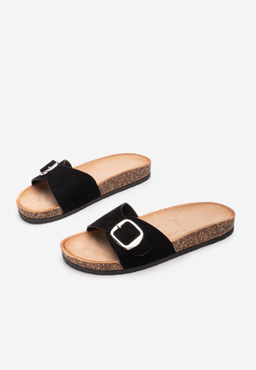 Pantoufles pour femme noirs Andrina