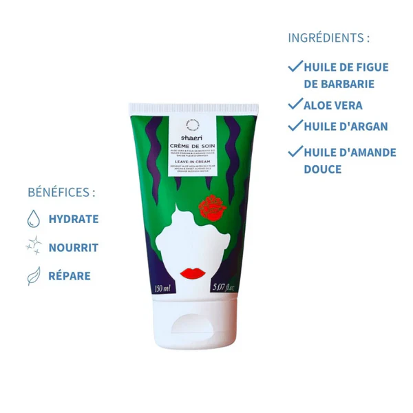 Shaeri Crème de Soin Nourrissante à l’Huile d’Argan et Huile de Figue de Barbarie 150ml