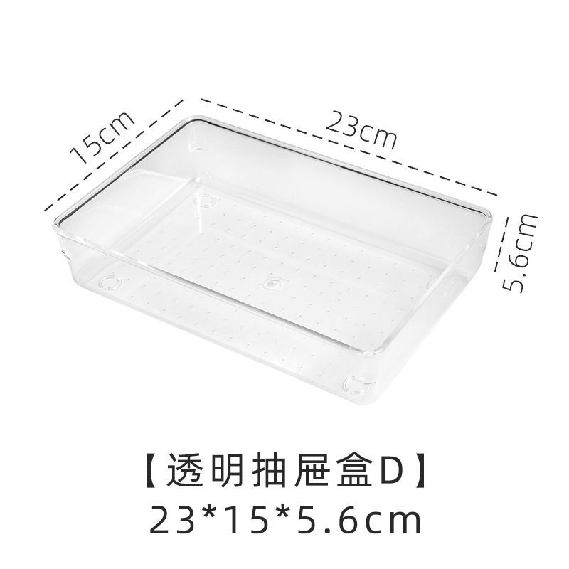 Schattige essentials - Transparante plastic lade-organizer