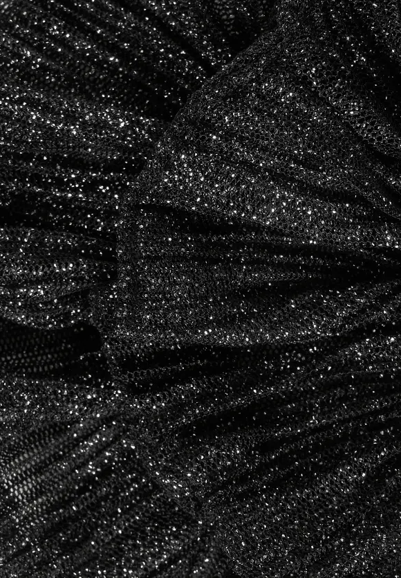 Shiny Mesh Haargummi - Black