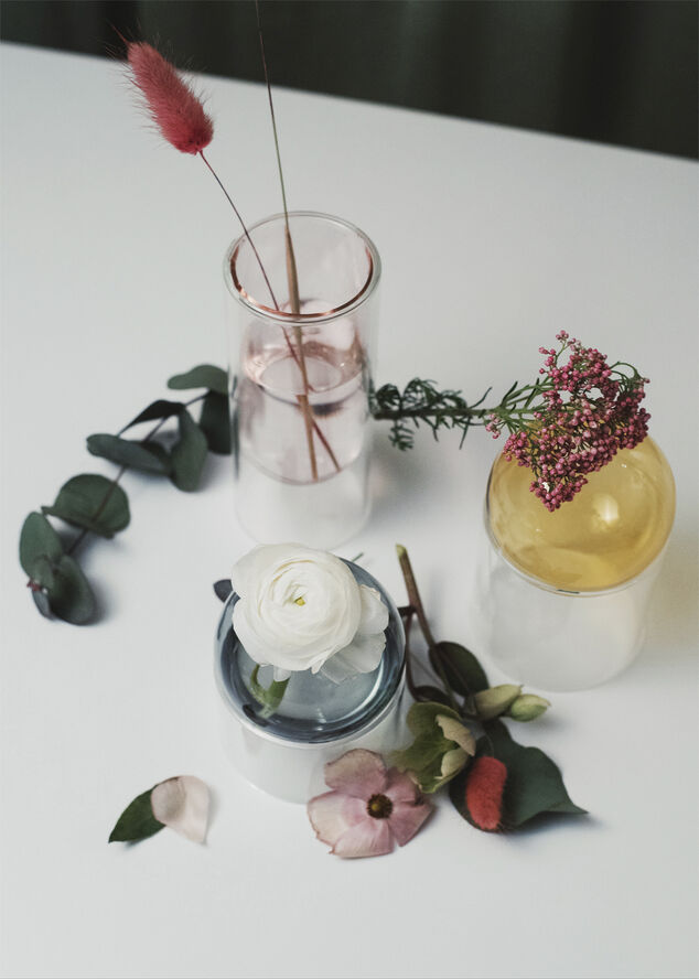 Studio About FLOWER TUBE, LOW TUBE, ROSE, 65160R 174