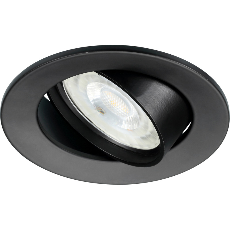 Lumiance Inset Trend 75 inbouwspot kantelbaar Zwart