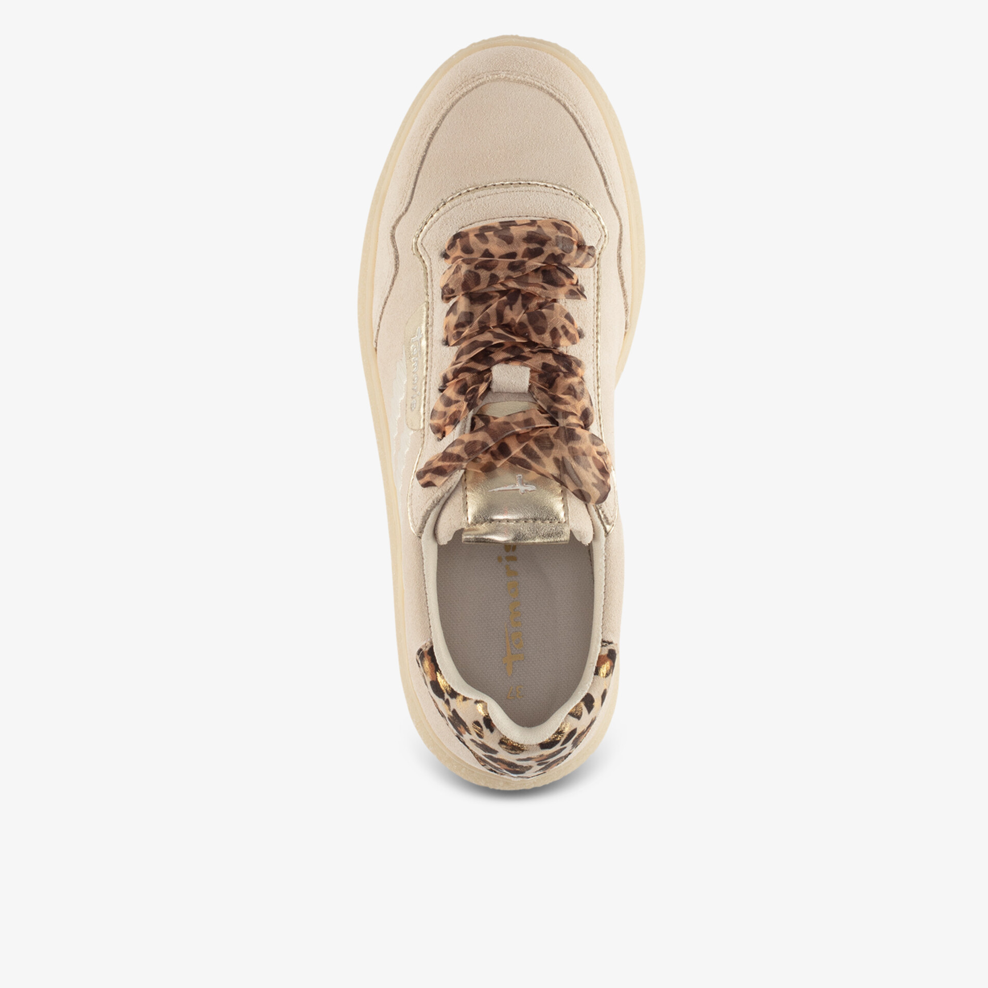 Tamaris Damen Klassische Schnürer beige