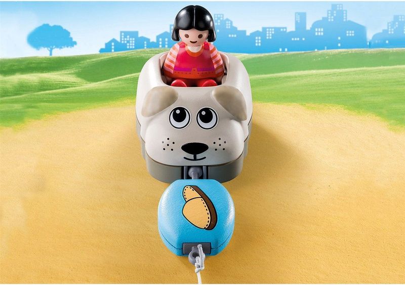 PLAYMOBIL 1.2.3 Hondentrein - 70406