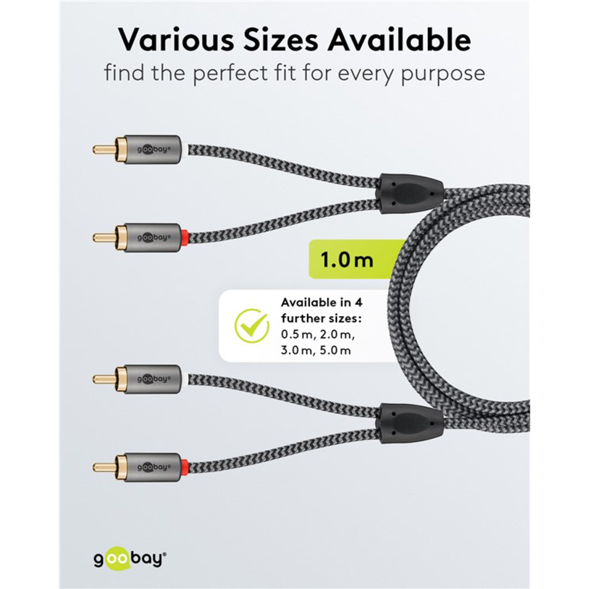 goobay Kabel Plus Stereo-Cinchkabel