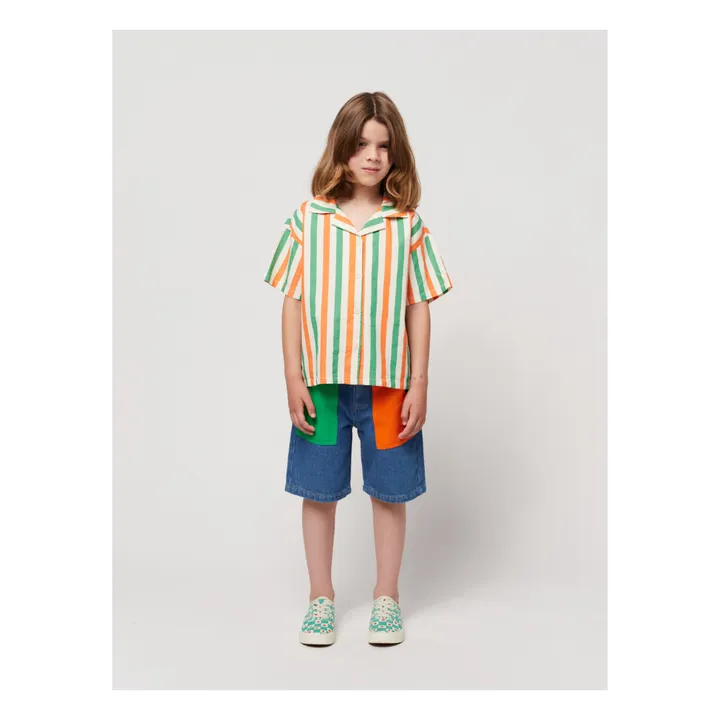 Bobo Choses Bermuda Denim Color Block | Bleu jean
