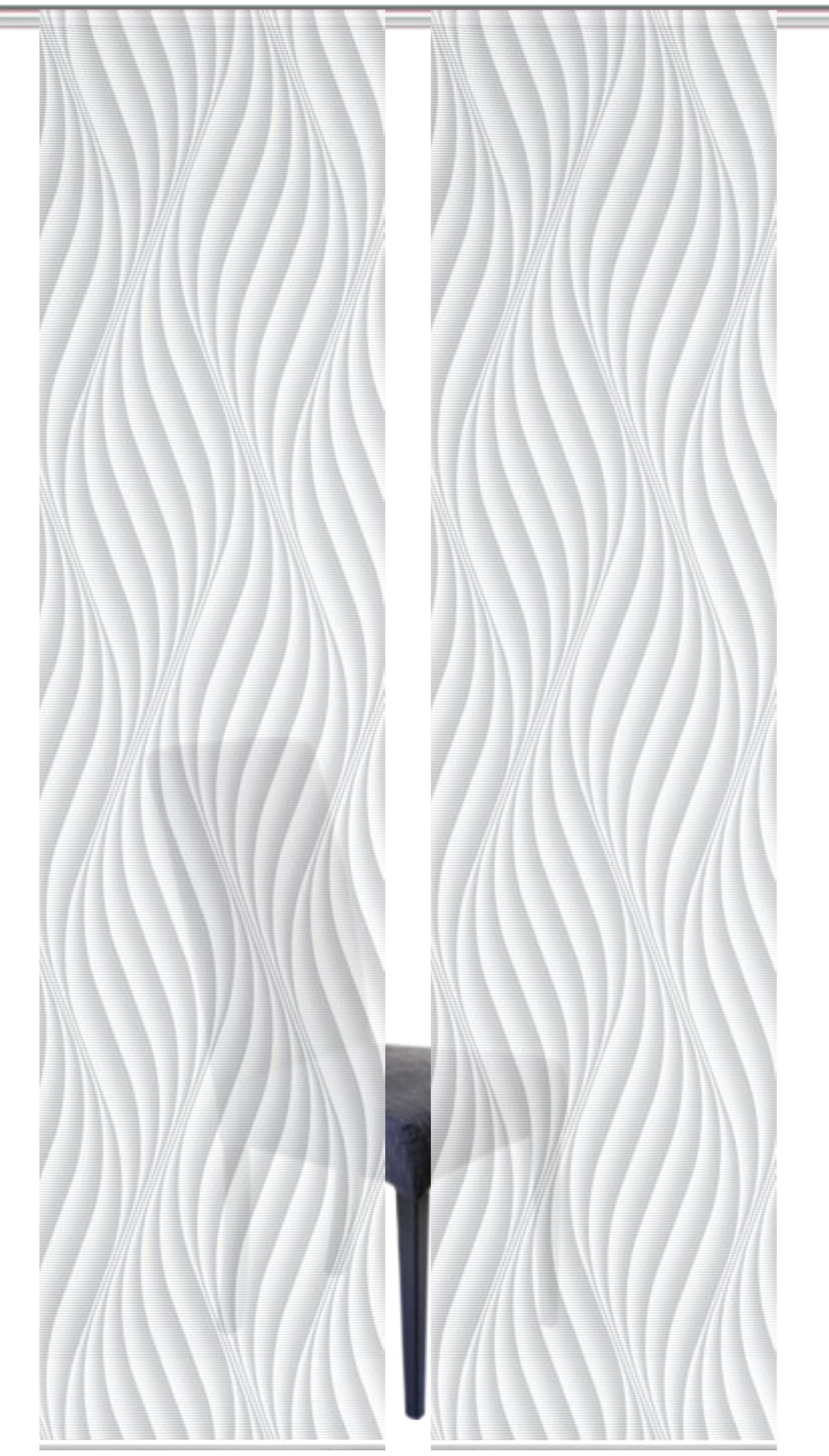 Vision S Schiebegardine »2ER SET WAVE« Paneelwagen 2 Stk. tlg. HxB: 260x60, Schiebevorhang 2er Set Digitaldruck