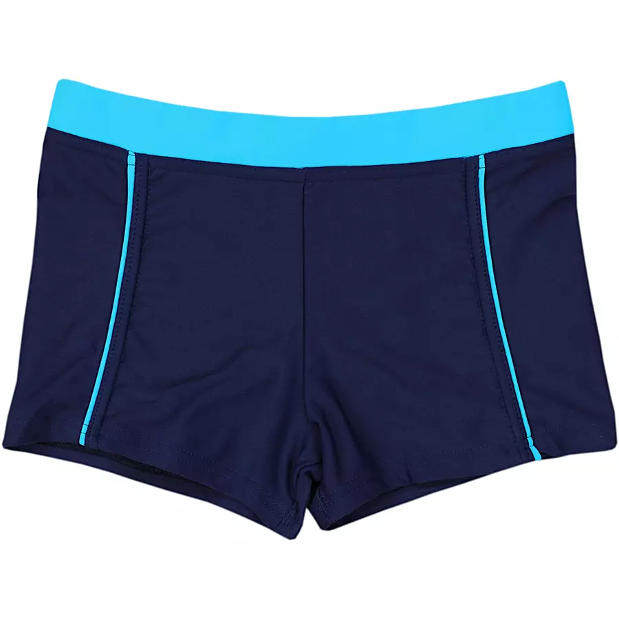 Aquarti Jungen Kinder Badehose Seitliche Paspel dunkelblau