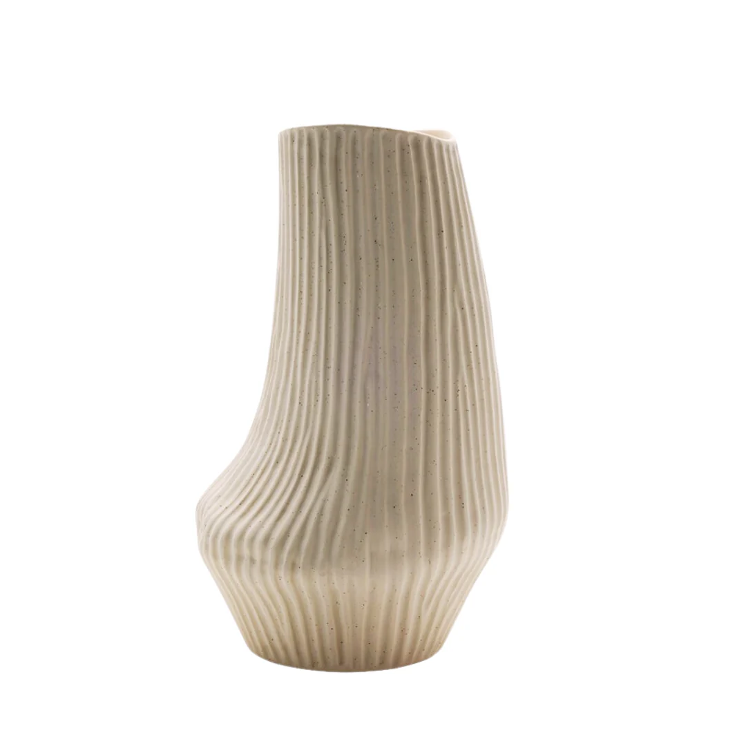 Bahne Interior  Vertical Grooves vase - H36 cm.