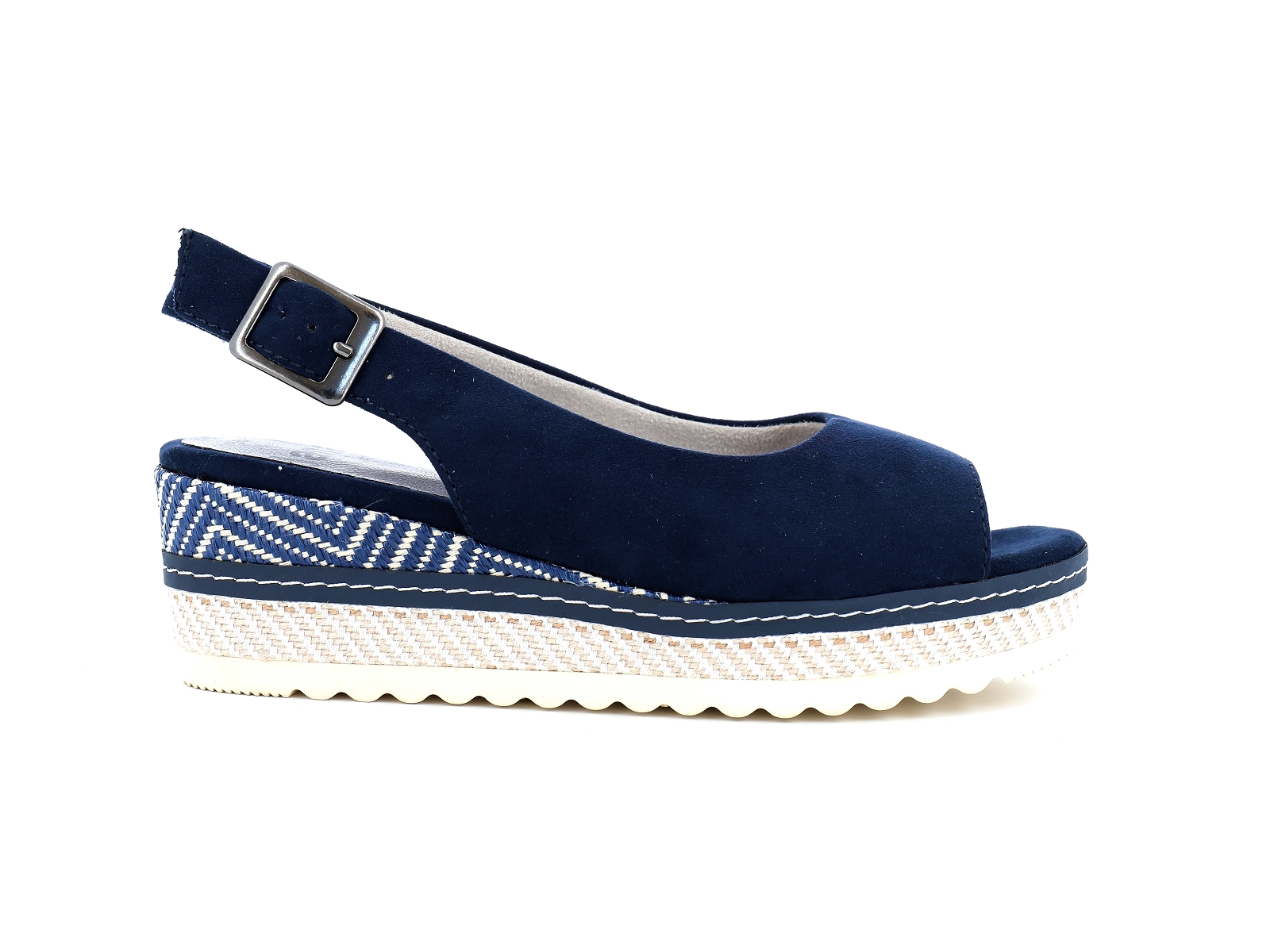 Jana  shoes-29660 Matières combinées Velours Marine