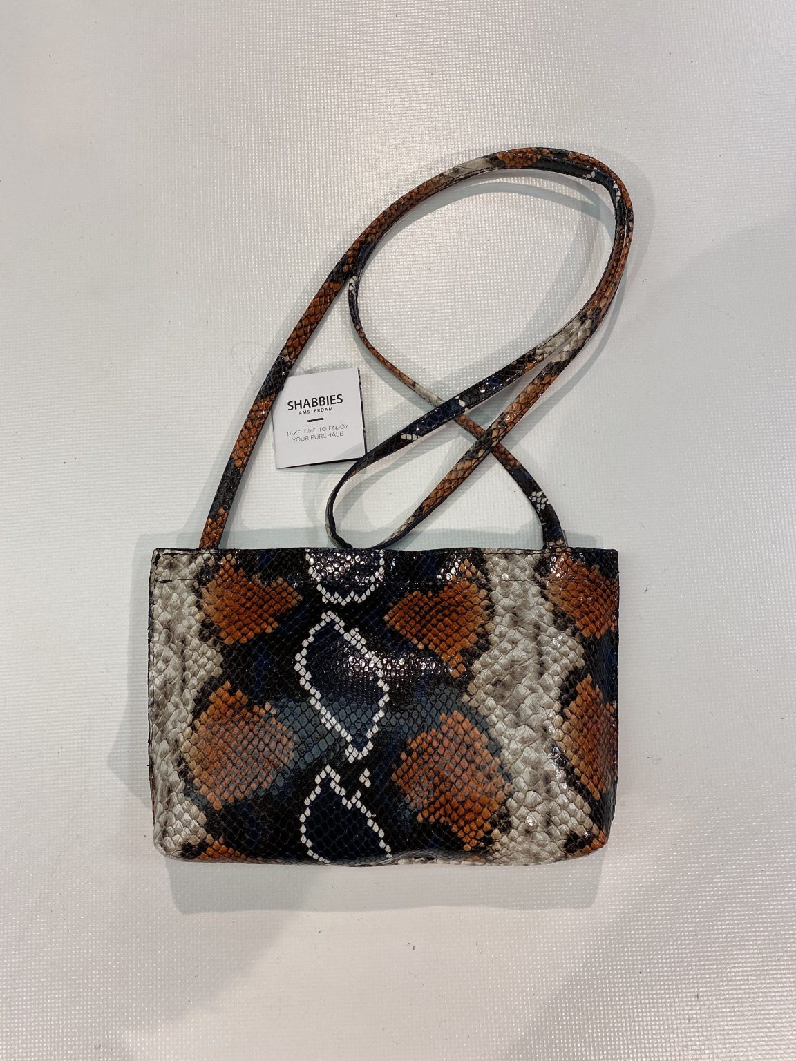 Shabbies Amsterdam Crossbody S Snake Multi Blue