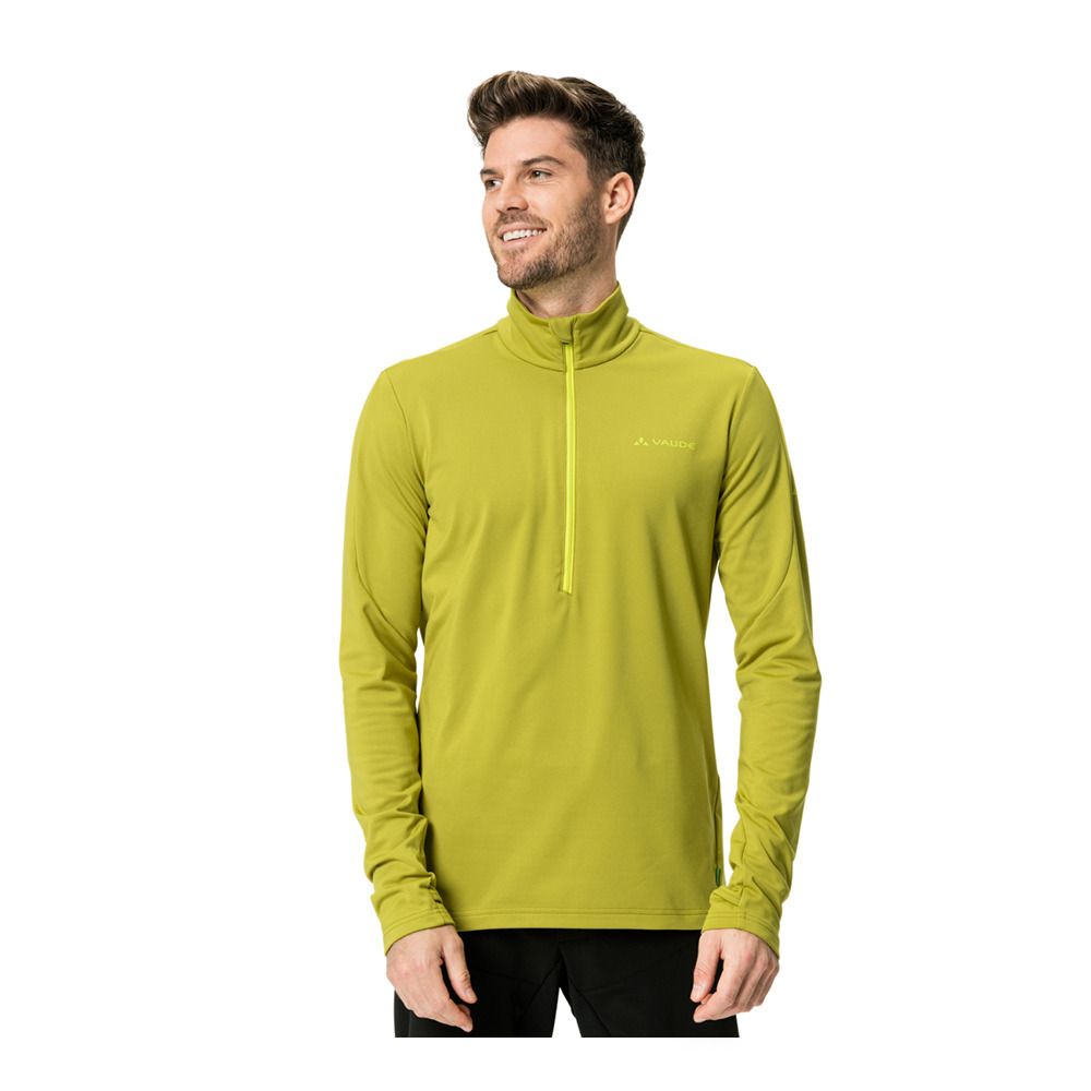 Vaude LIVIGNO HALFZIP II - Polaire Homme wild lime