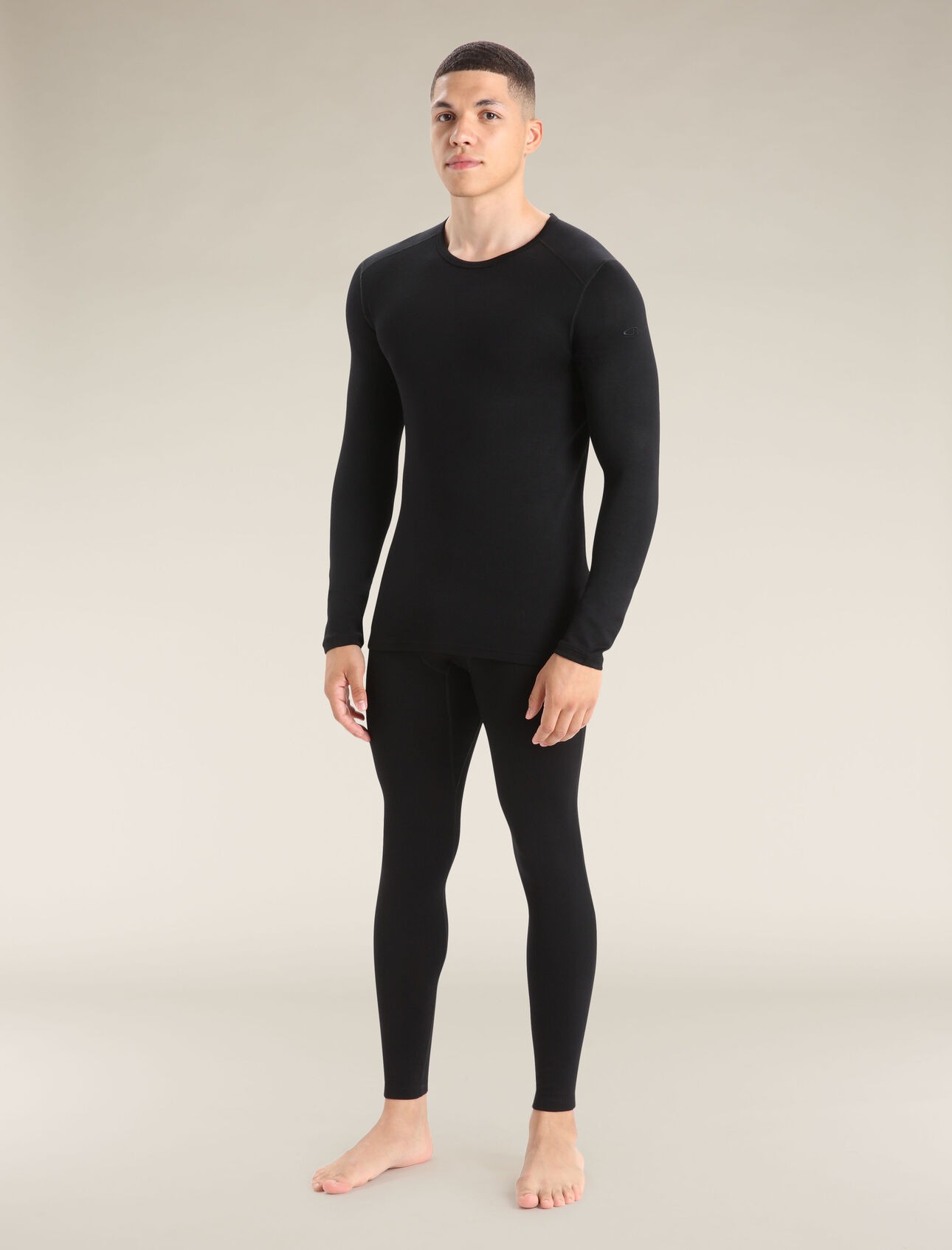 Merino 260 Tech LS Crewe Herre Black