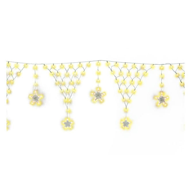 221er LED-Lichterkette - Sterne - ca. 400 cm