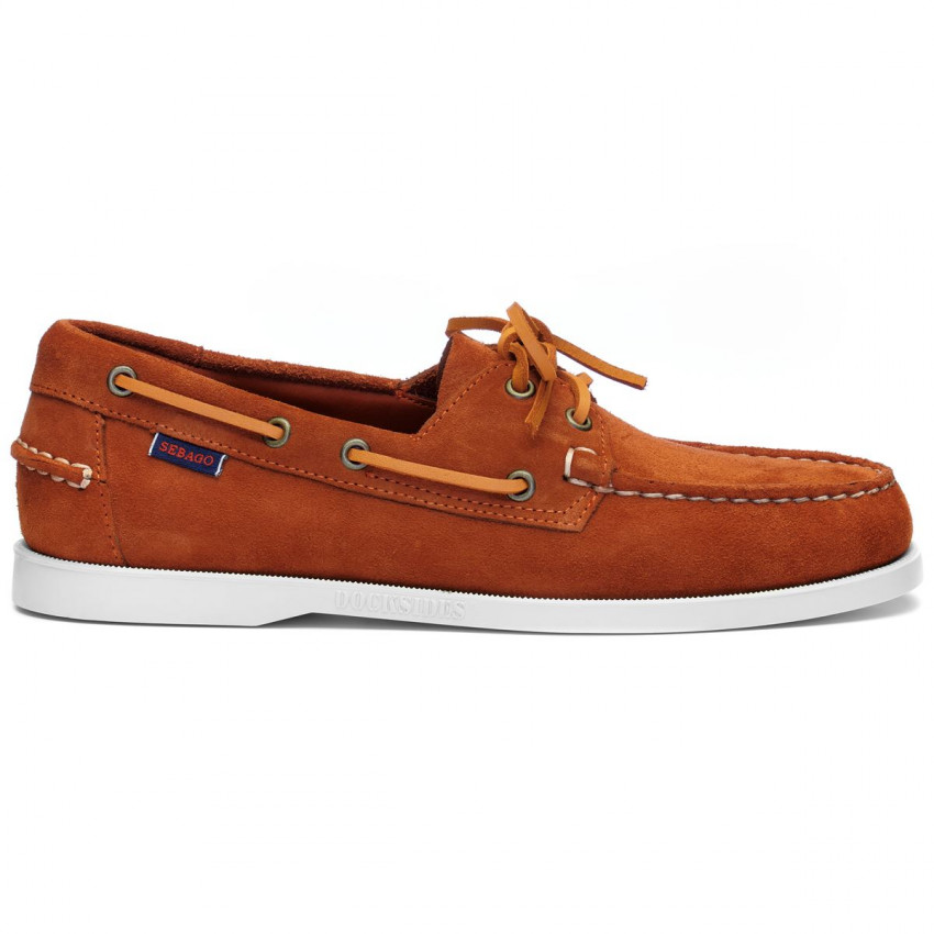 DOCKSIDES PORTLAND FLESH OUT Brandy-Chaussures bateau pour homme en suede Portland