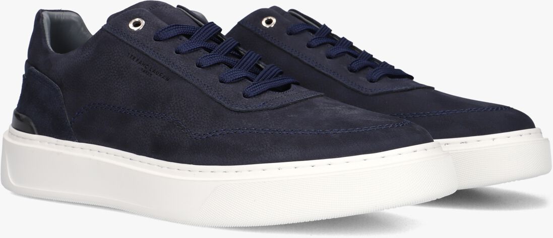 blauwe stefano lauran lage sneakers star 001