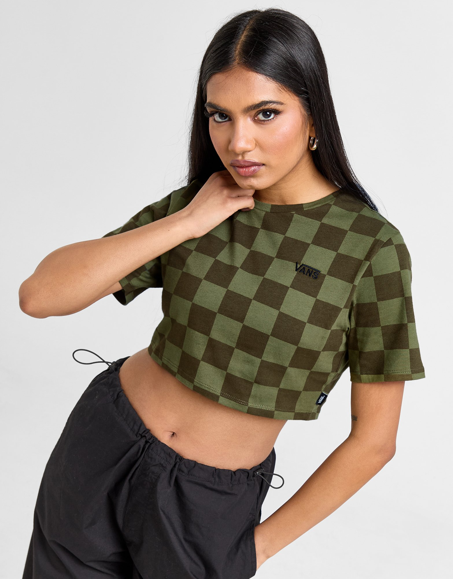 Vans T-shirt Checkerboard Slim Femme