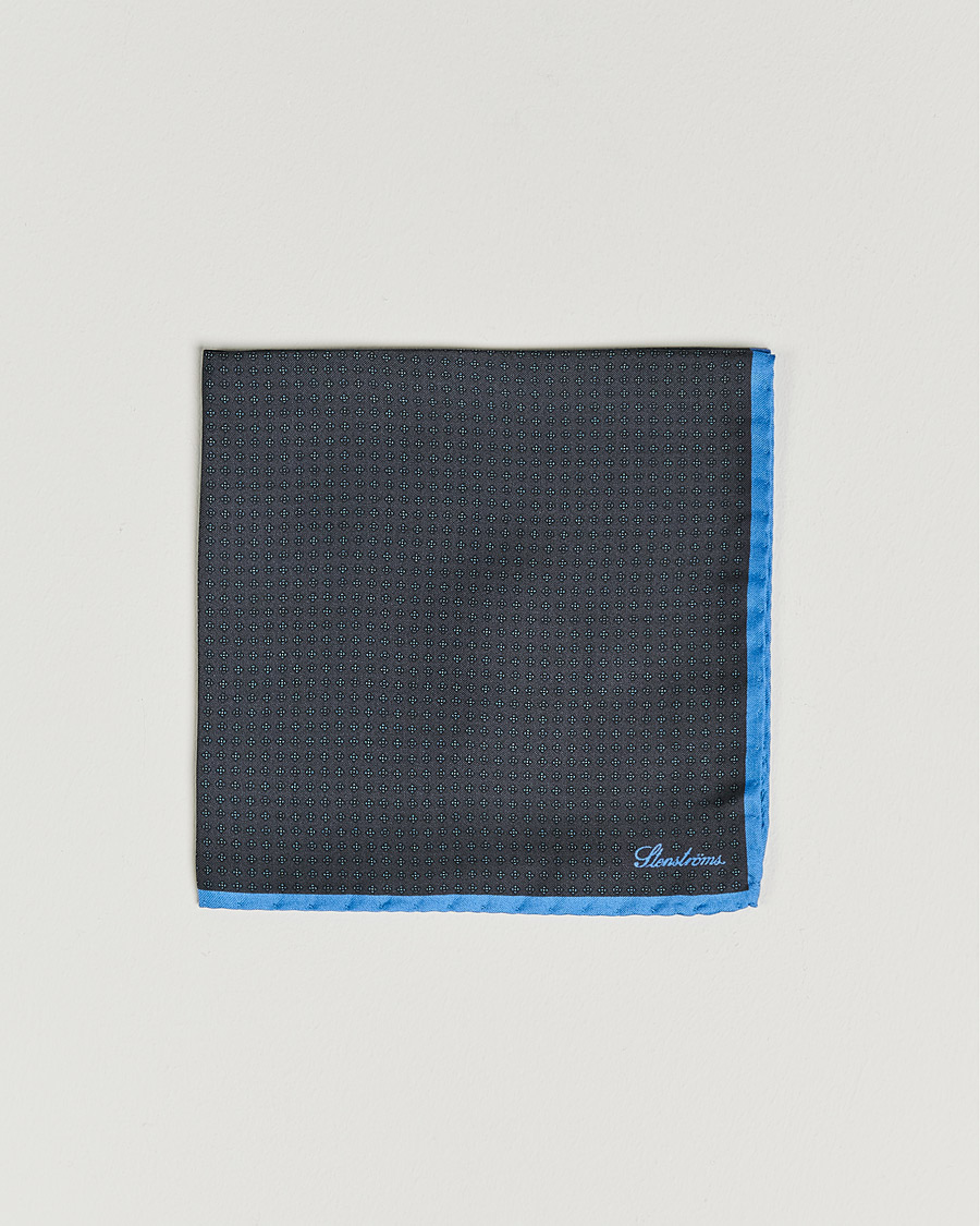 Stenströms Silk Handkerchief Dark Grey